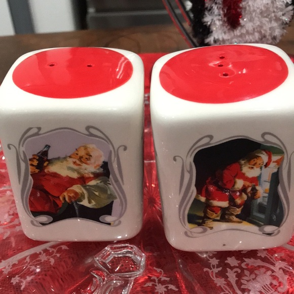 75th Anniversary Coca Cola Salt & Pepper Shakers - Picture 2 of 5